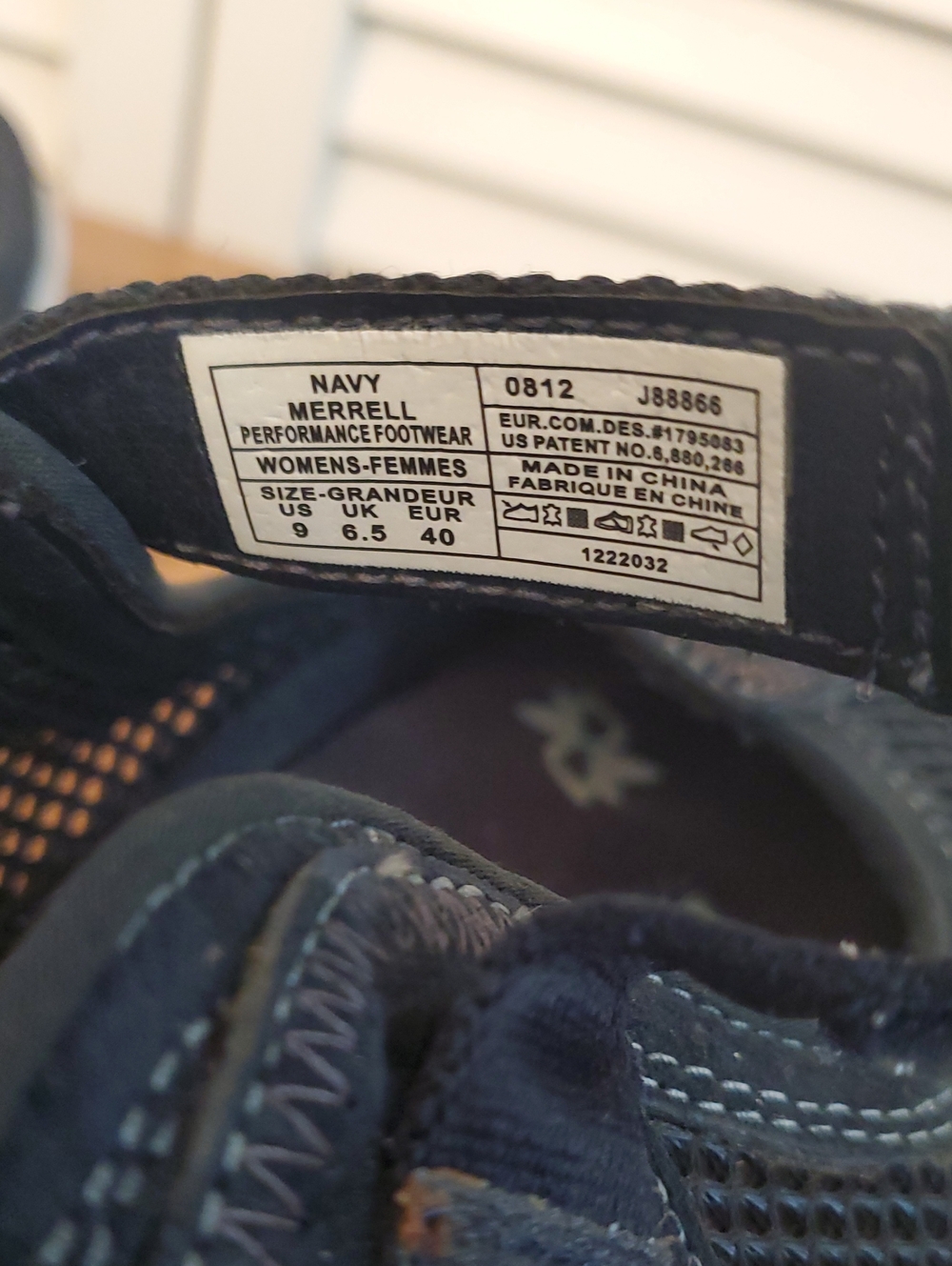 Merrell Navy Blue Performance Footwear Mary Jane Athletic Shoes Flats, Size 9 - Picture 10 of 10